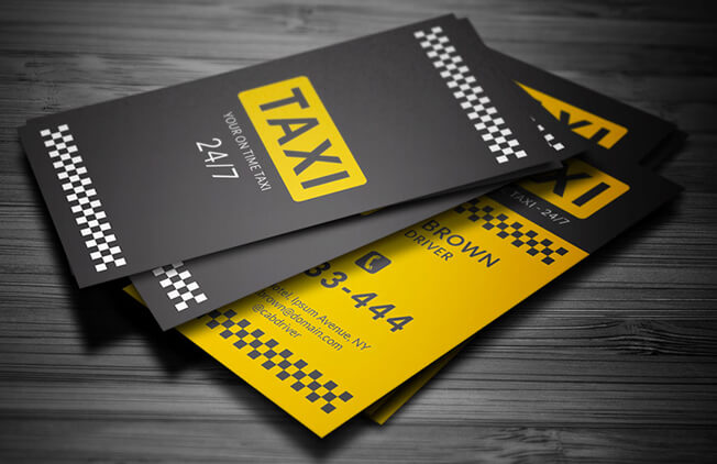 Пример визитки такси4
